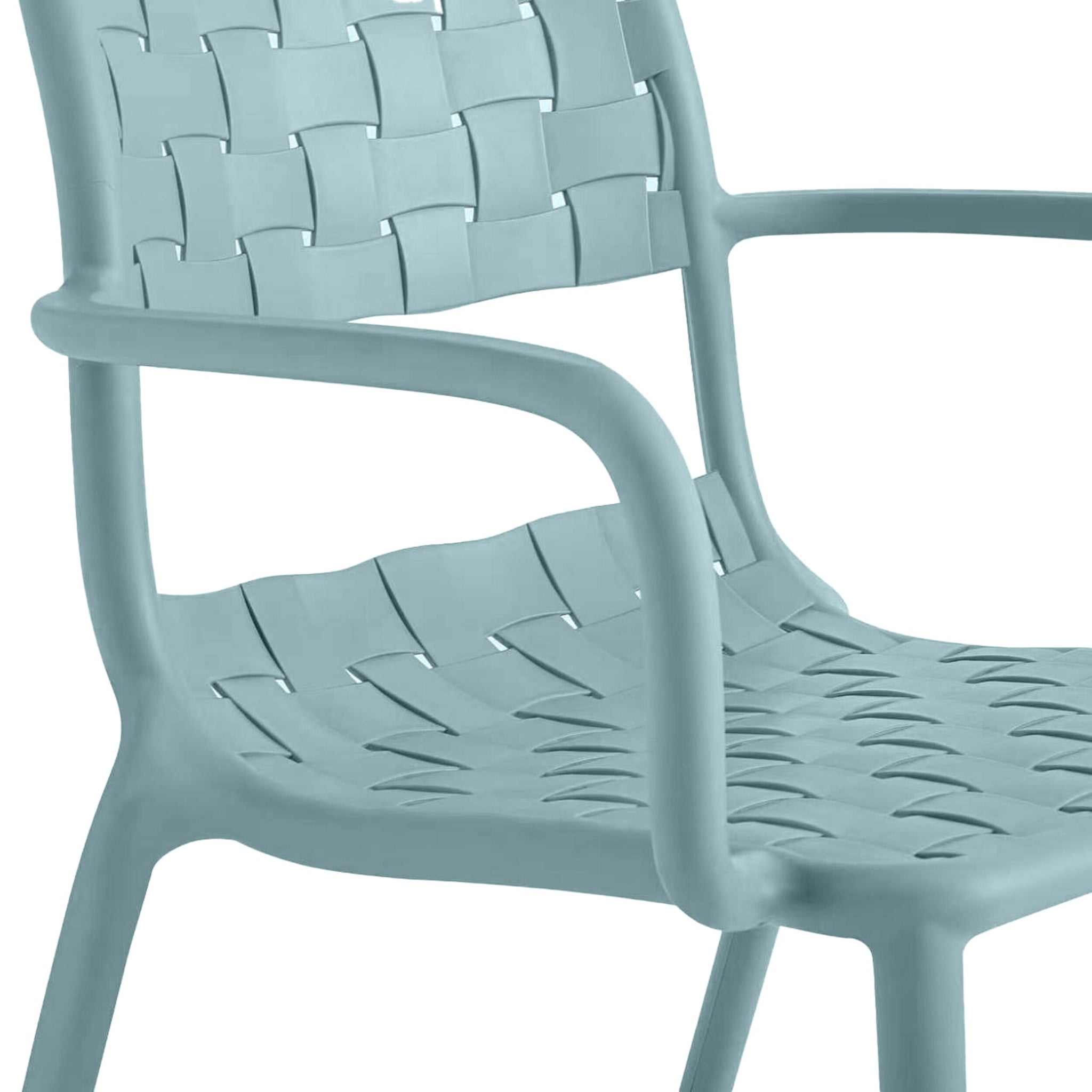 Em Weave Dining Chair Steely Green