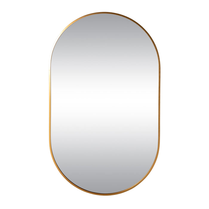 Ovale Mirror 100x60cm Brushed Brass