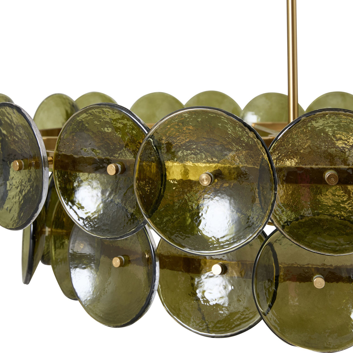 Sonny 8 Light Glass Chandelier Green 80cm