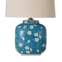 Cherry Blossom Table Lamp Blue 51cm