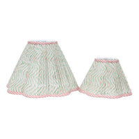 Loni Scallop Tapered Shade Mint Blush 25cm