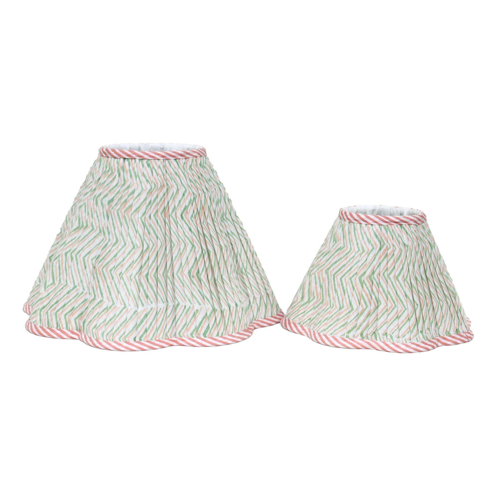 Loni Scallop Tapered Shade Mint Blush 25cm