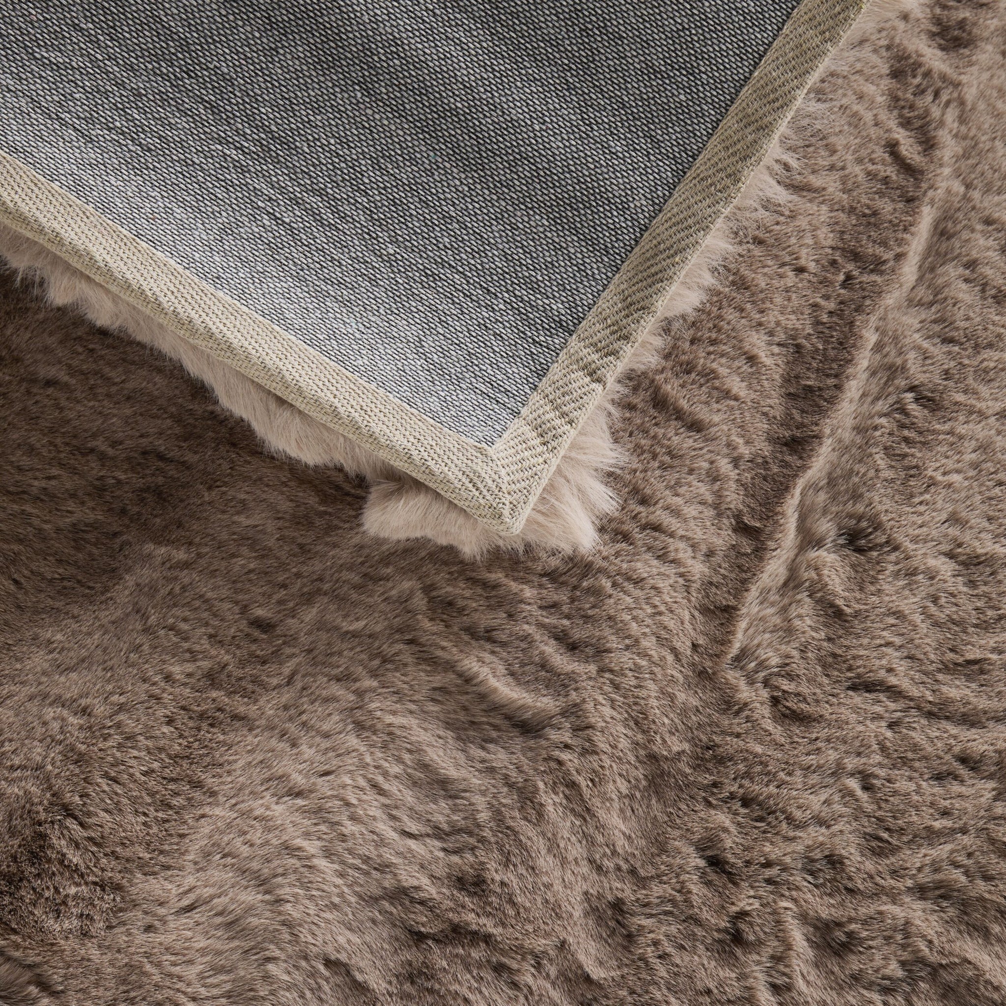 Faux Rabbit Fur Rug Mink 120x180cm