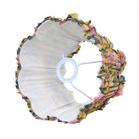Loni Scallop Tapered Shade Mustard Floral 25cm