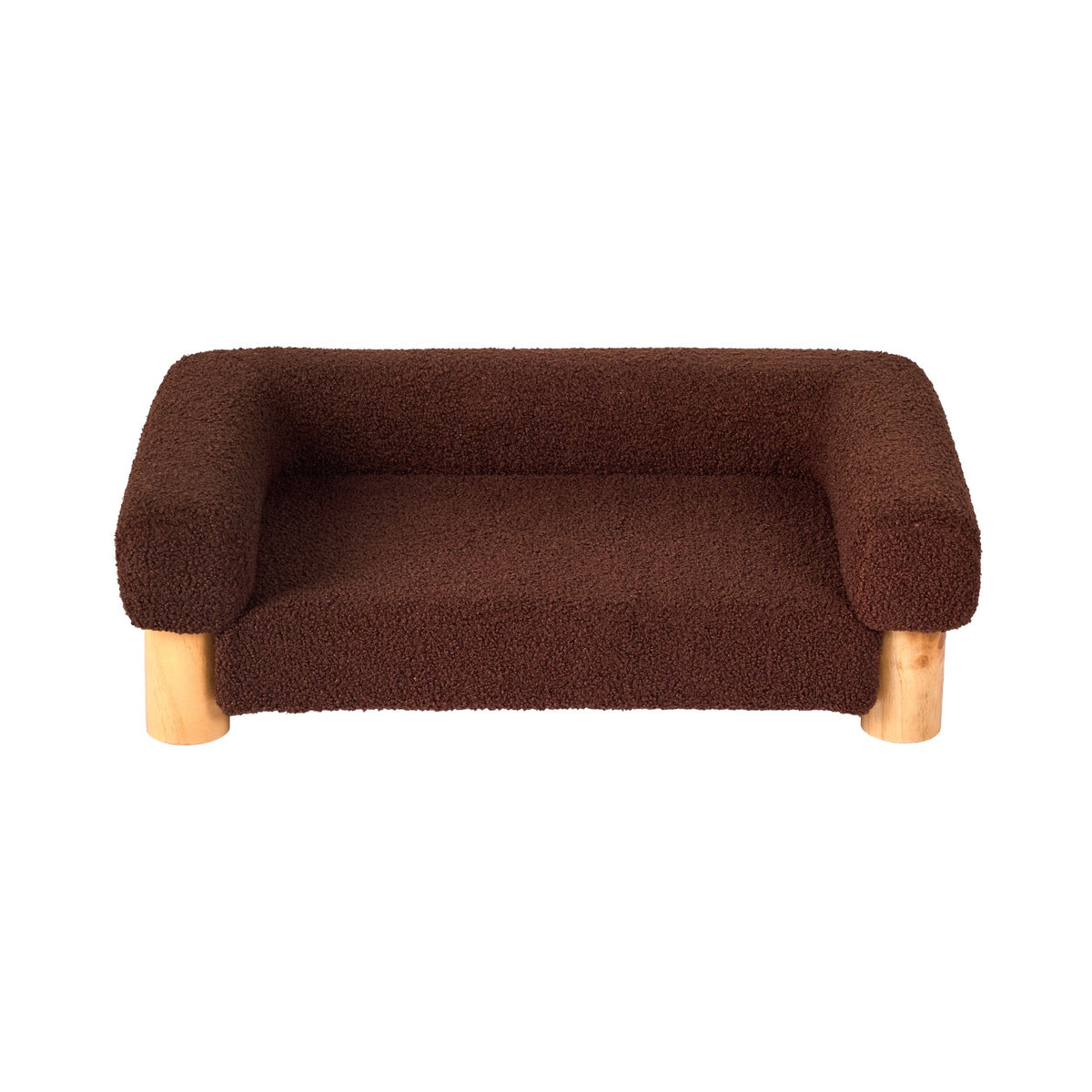 Maggie Boucle Pet Bed Chocolate