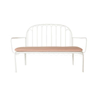 Bonnie 2 Seater Sofa with Cushion White