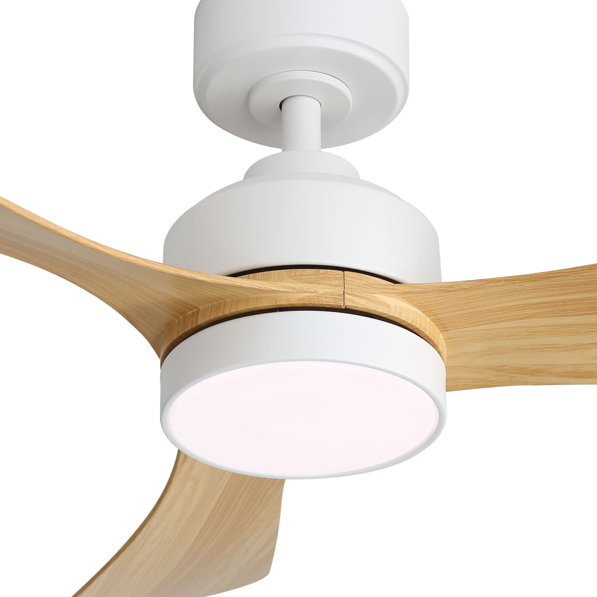 Cove 106cm Indoor DC Fan - White with Natural ABS Blades