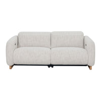 Bellano 3 Seater Recliner Natural Textured Slub