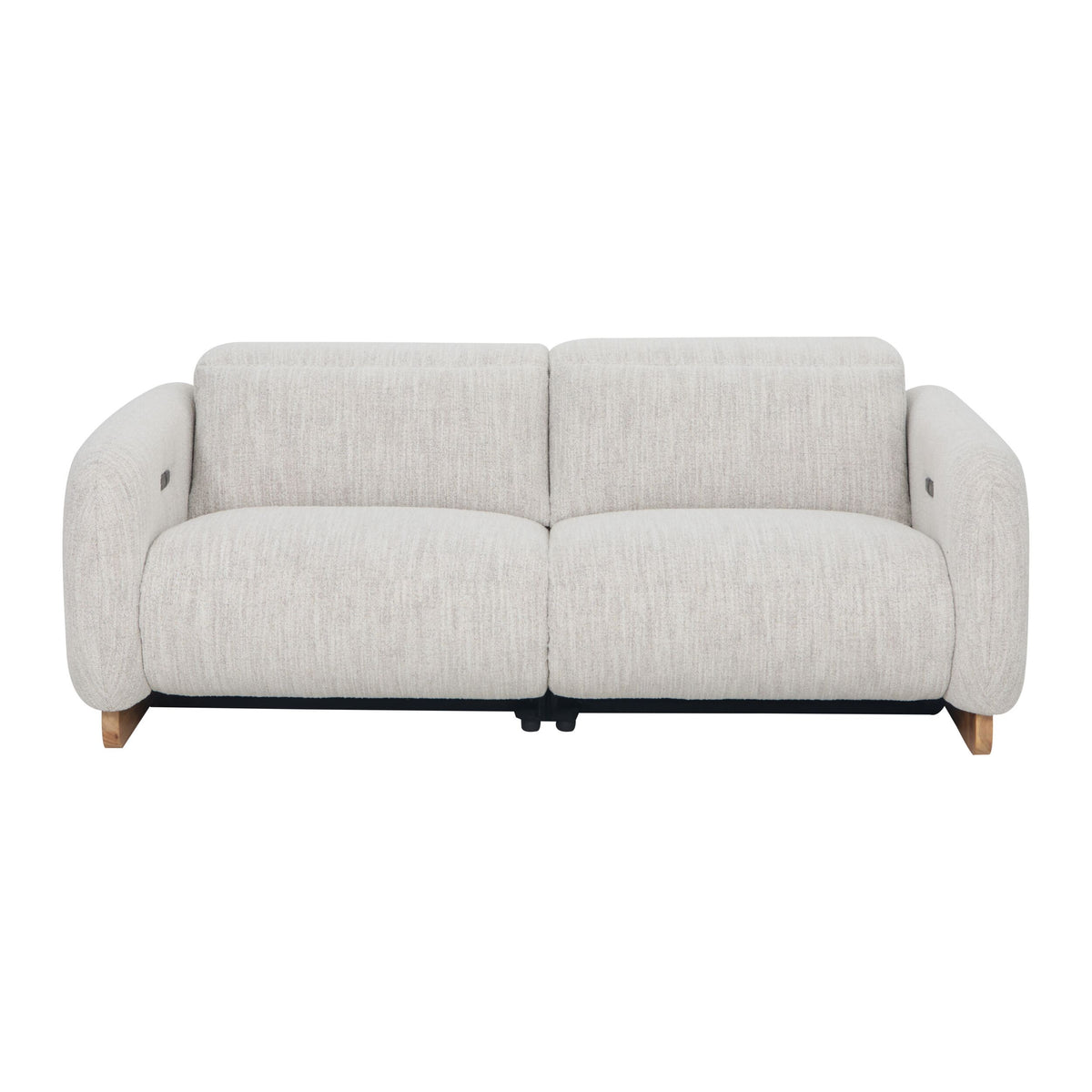 Bellano 3 Seater Recliner Natural Textured Slub