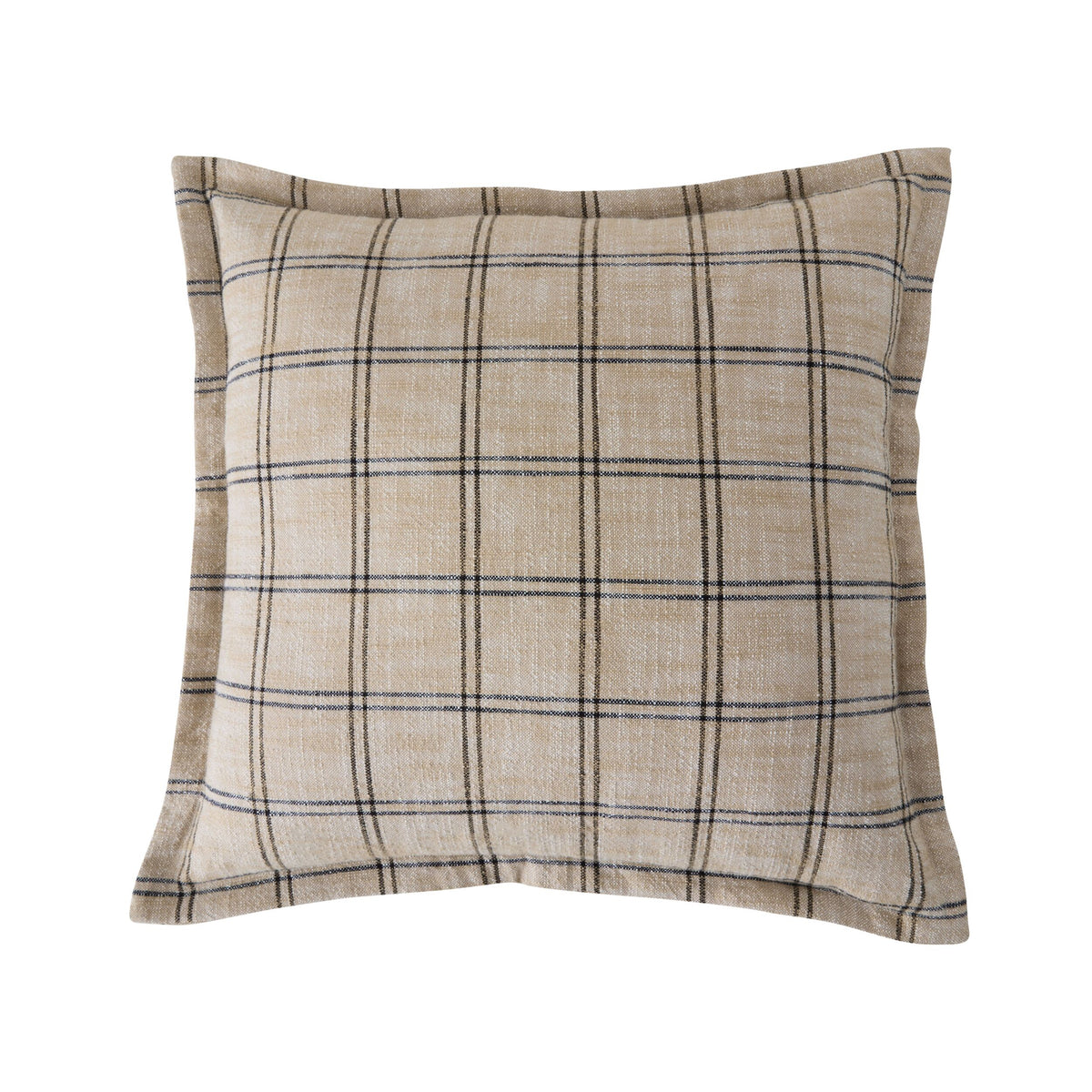 Loft Grid Check Cushion Latte 50cm