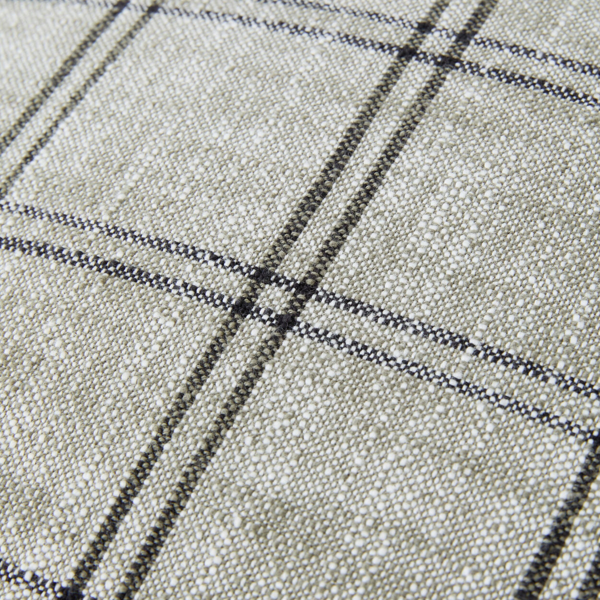 Loft Grid Check Cushion Grey 50cm