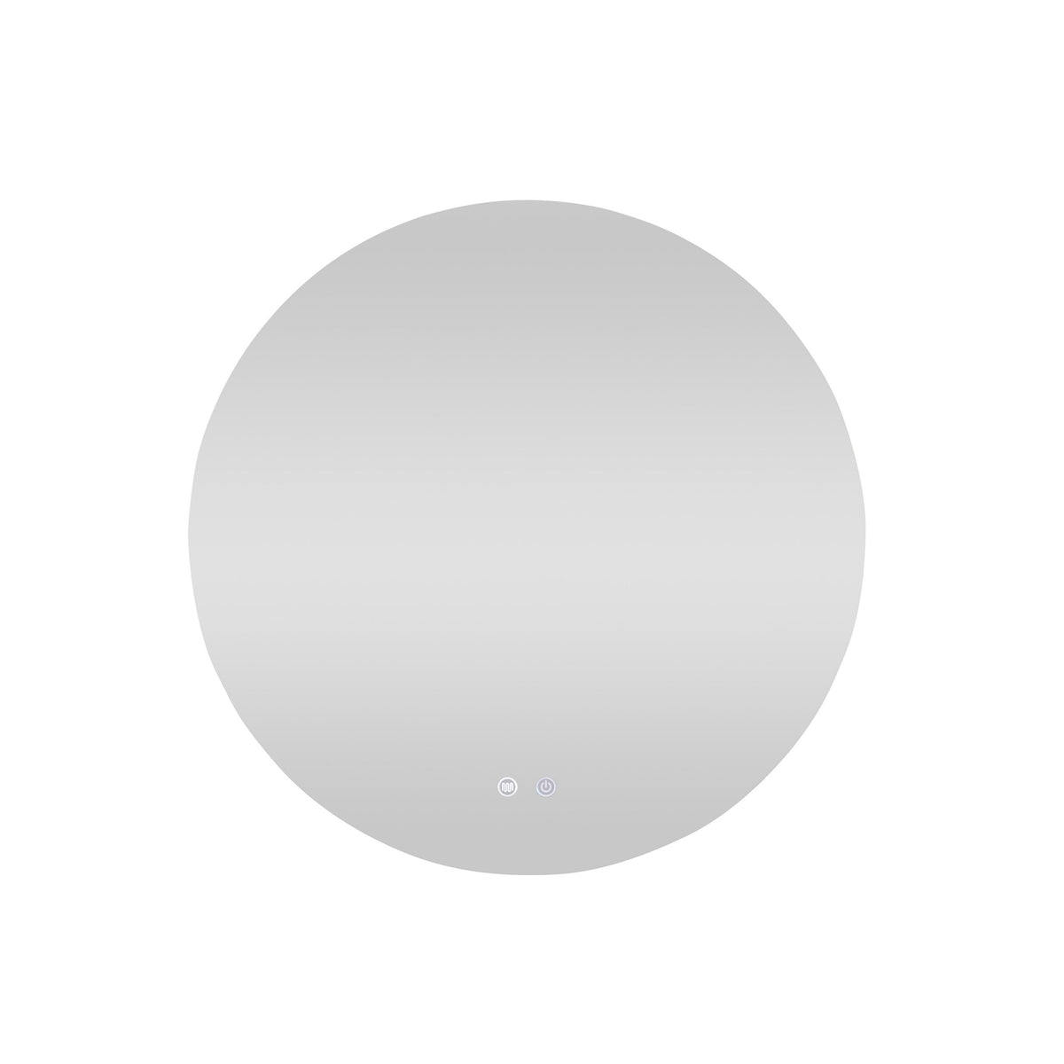 Bowen Round LED Vanity Mirror Silver 90cm