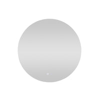 Bowen Round LED Vanity Mirror Silver 90cm