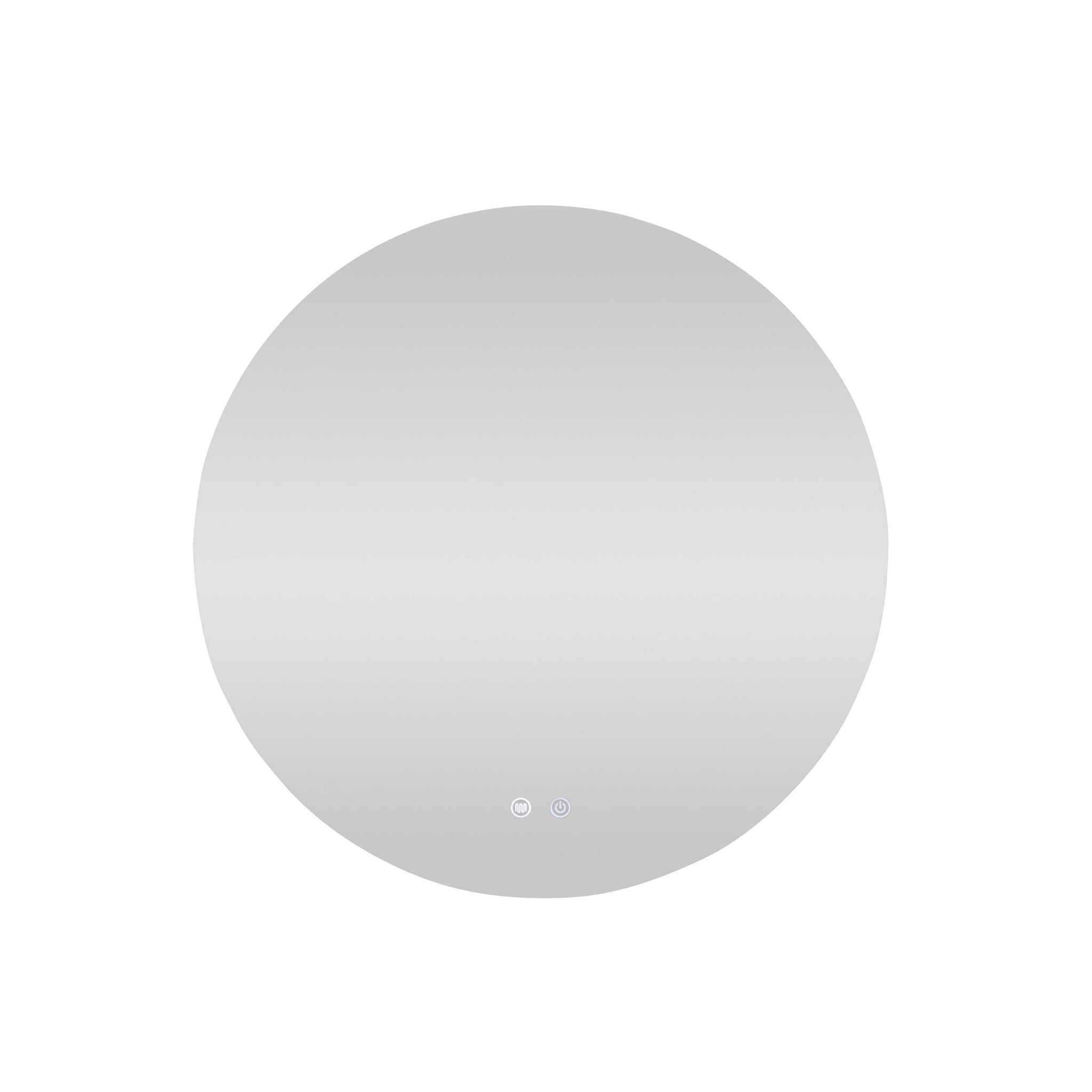 Bowen Round LED Vanity Mirror Silver 90cm