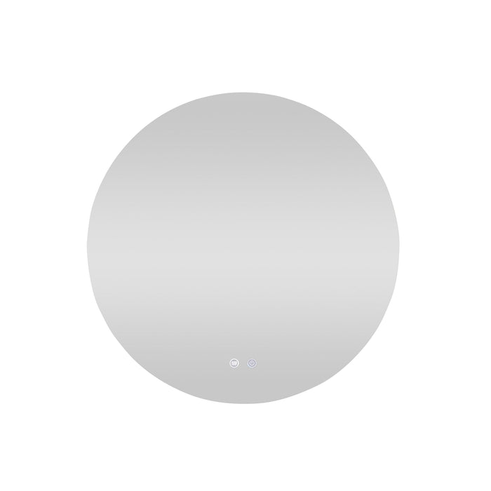 Bowen Round LED Vanity Mirror Silver 90cm