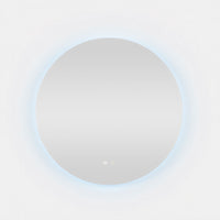 Bowen Round LED Vanity Mirror Silver 90cm