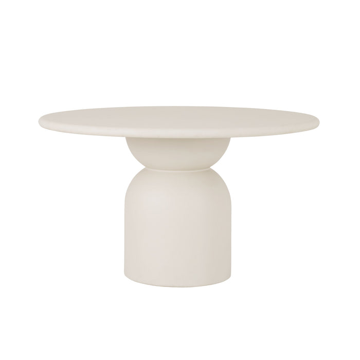 Mae Round Dining Table 130cm Ivory Stone