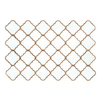 Diamond Lustre Mirrored Wall Decoration 120x80x2cm