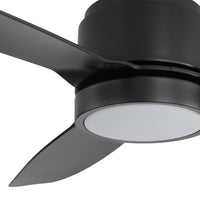 Solace 132cm Outdoor DC Fan - Black with Black ABS Blades