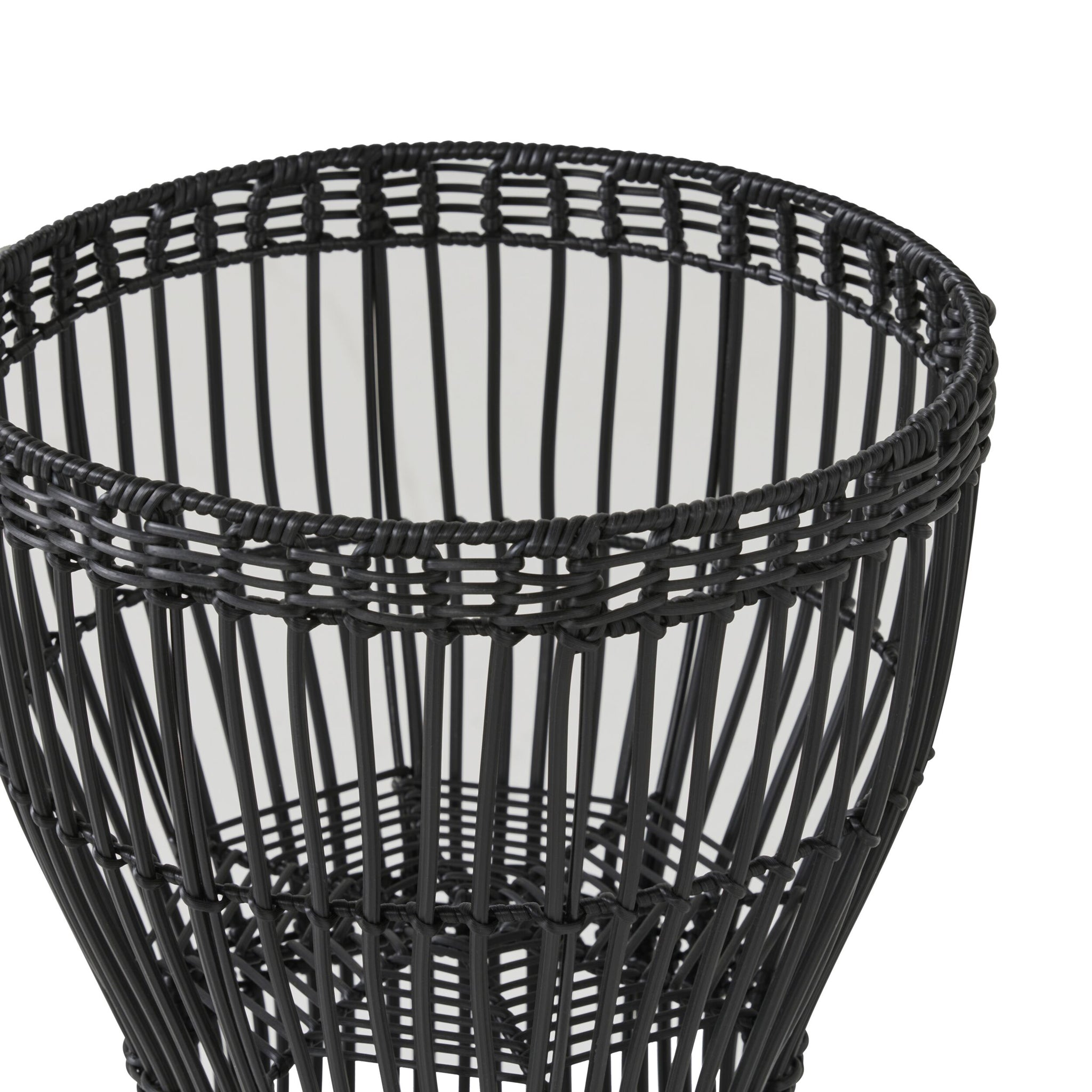 Bristol Woven Plant Stand Black