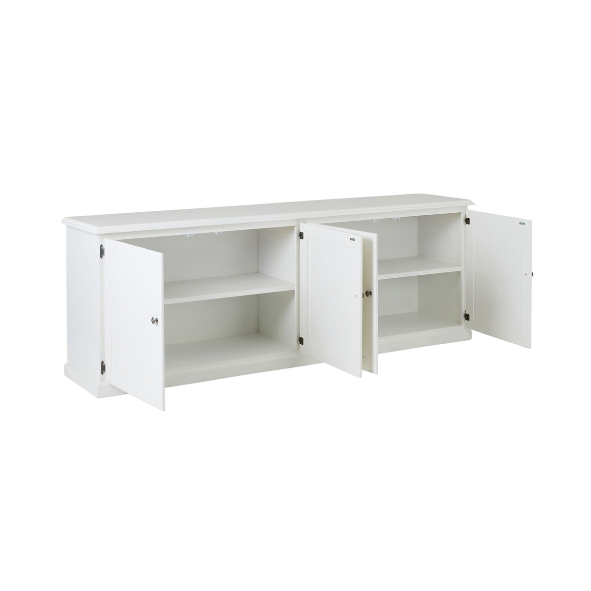 Armand 4 Door Book Cabinet 240 x 83cm White