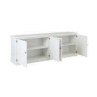Armand 4 Door Book Cabinet 240 x 83cm White