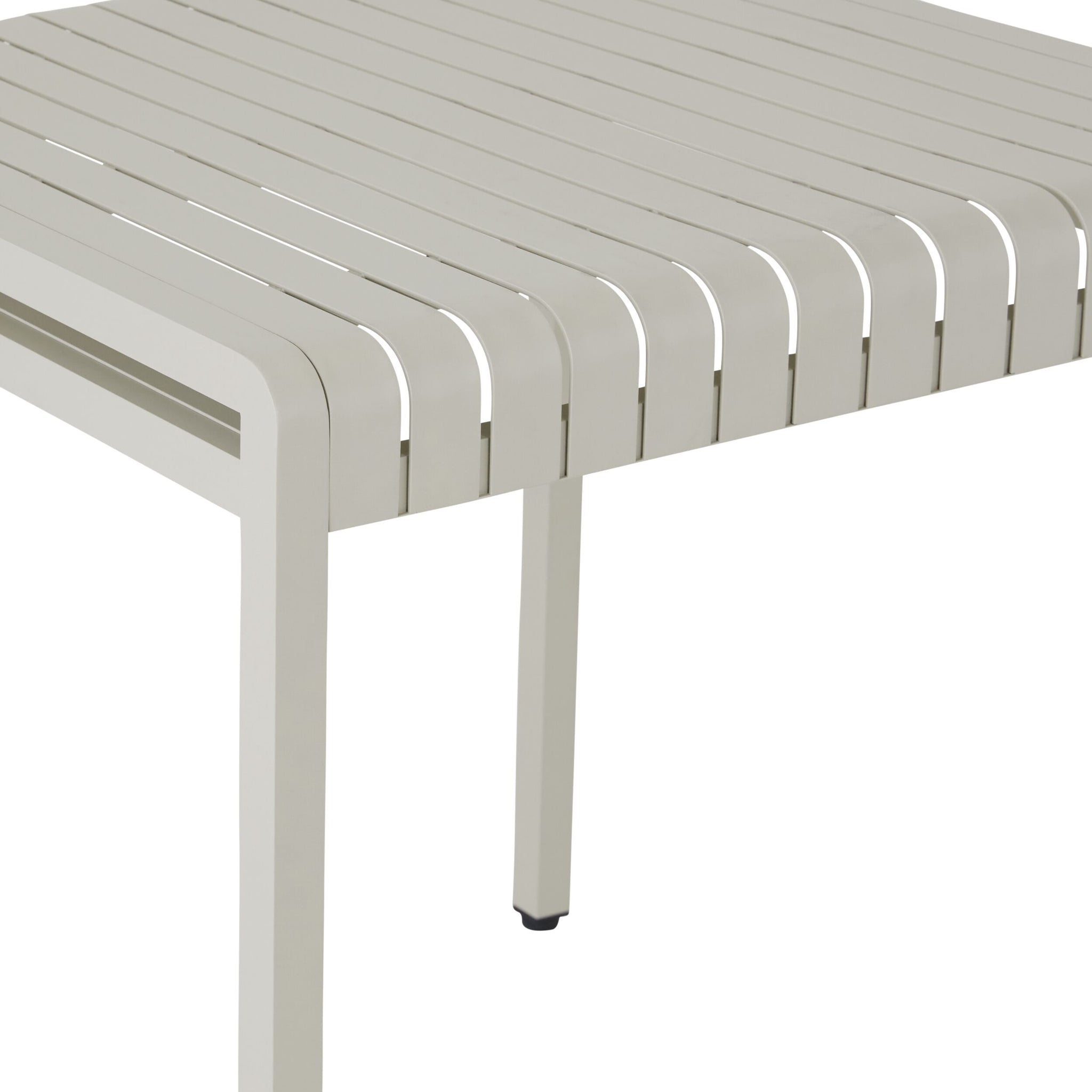 Tomi Aluminium Dining Table 70cm Taupe
