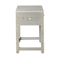 Bone Inlay Bedside Light Grey