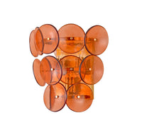 Sonny 3 Light Wall Light Amber 38x38cm