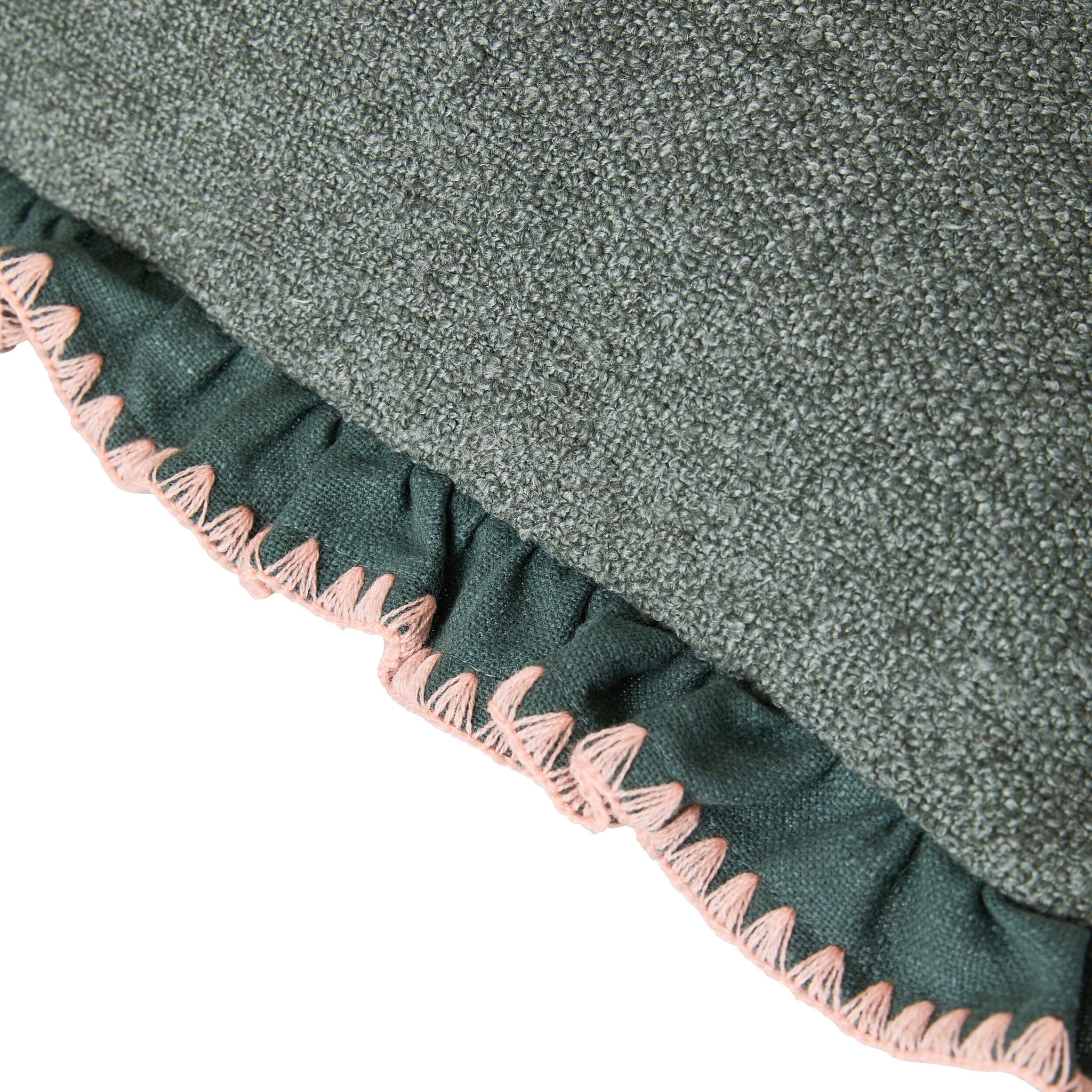 Rosalia Ruffle Cushion Eucalyptus 50x50cm