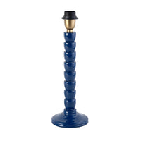 Mercado Wooden Table Lamp Navy Peony Base Only 12x28cm