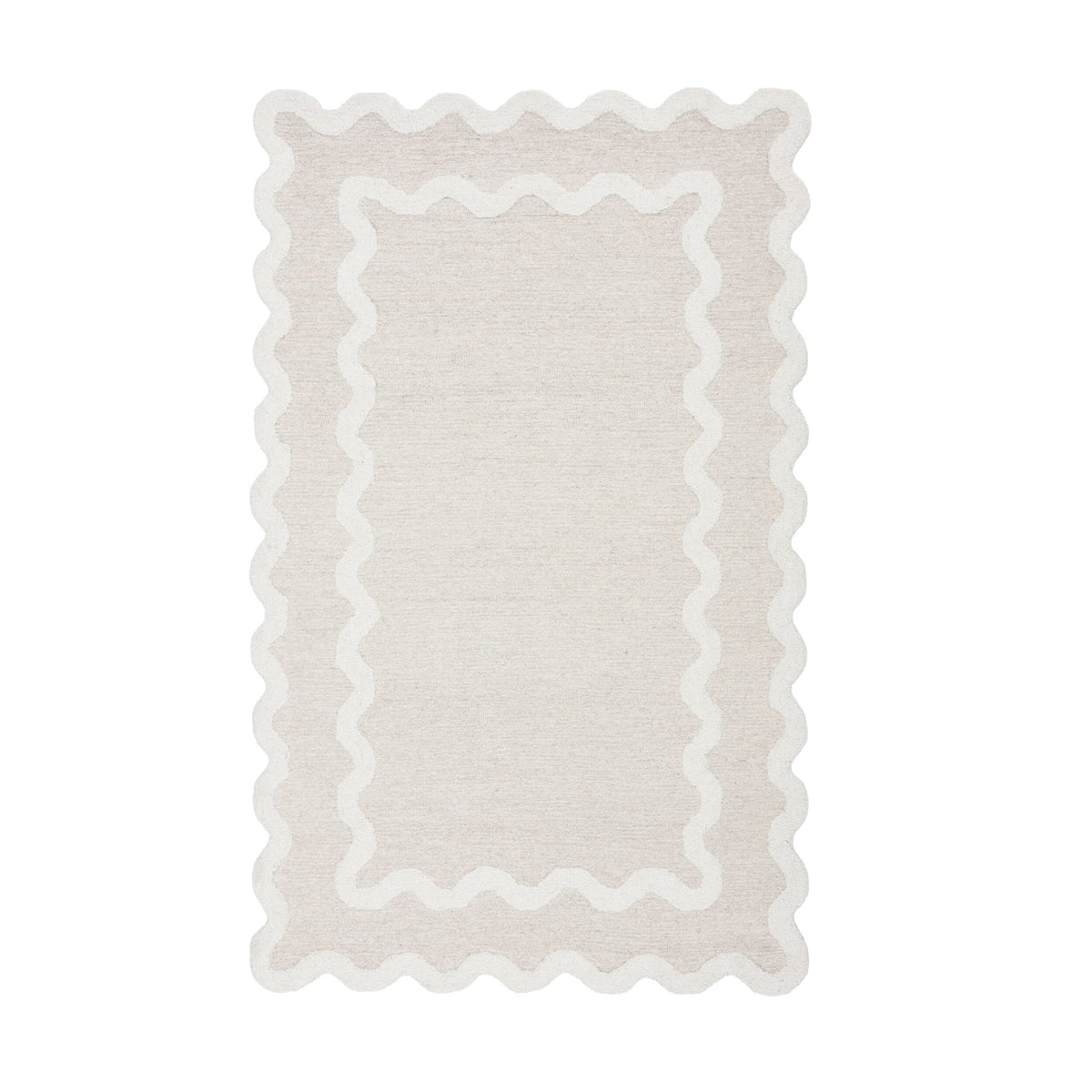 Bromby Scalloped Wool Rug 150x240cm