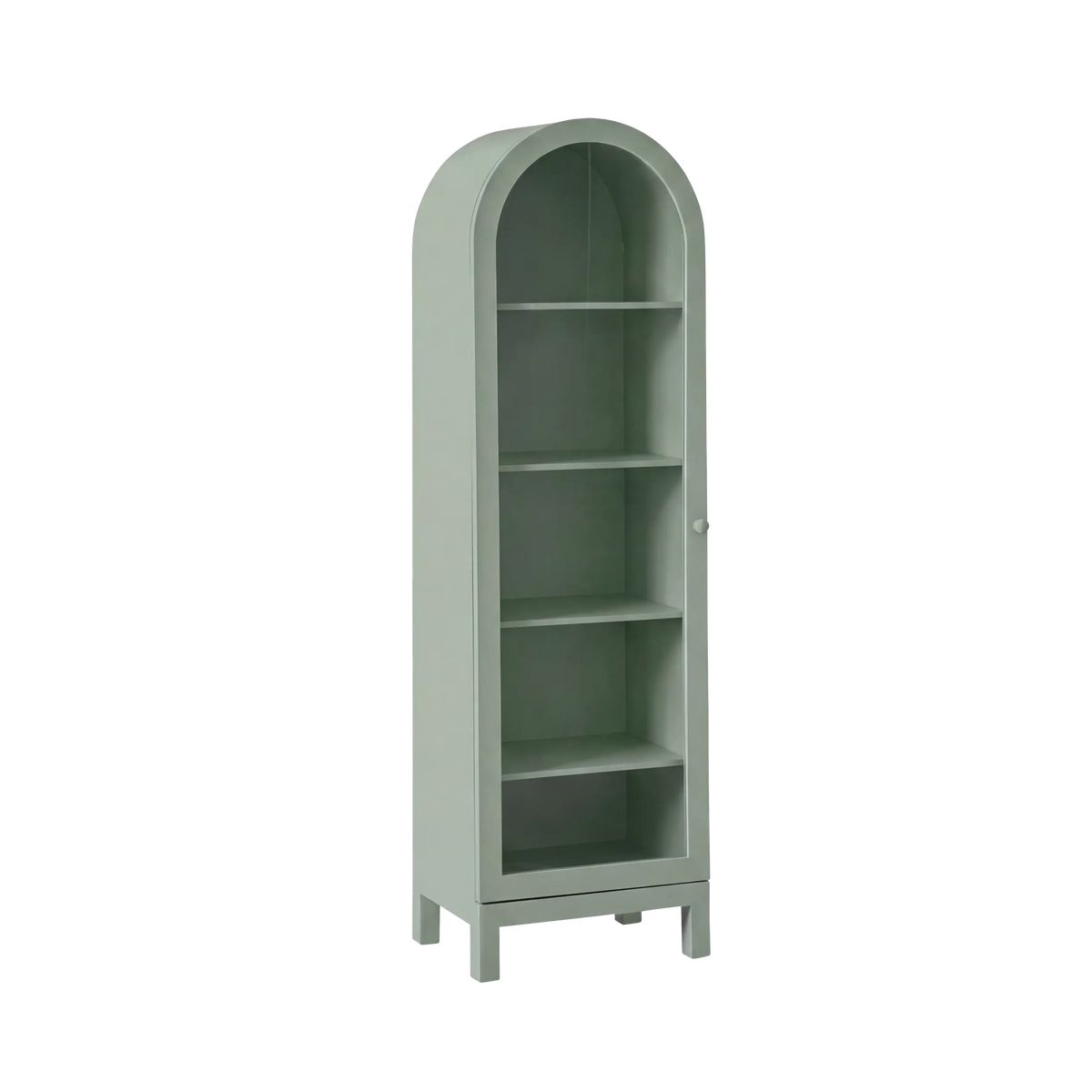 Paige Curved Display Cabinet Sage