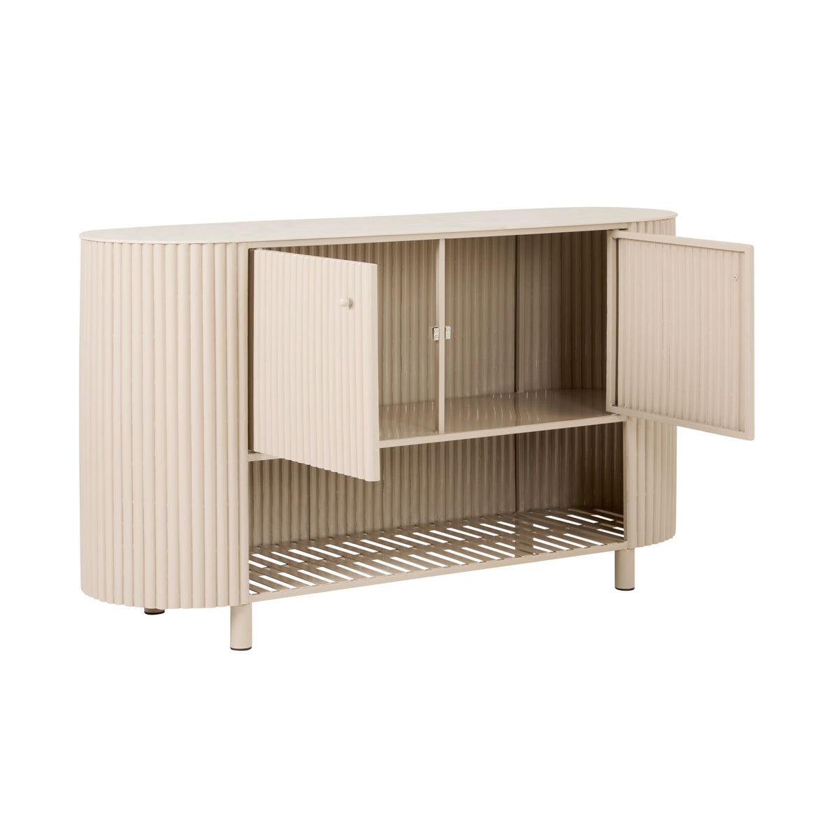 Ripple Kitchen Island Bench Taupe