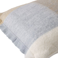Hunter Wool Blend Cushion Sky Blue Check 40x60cm