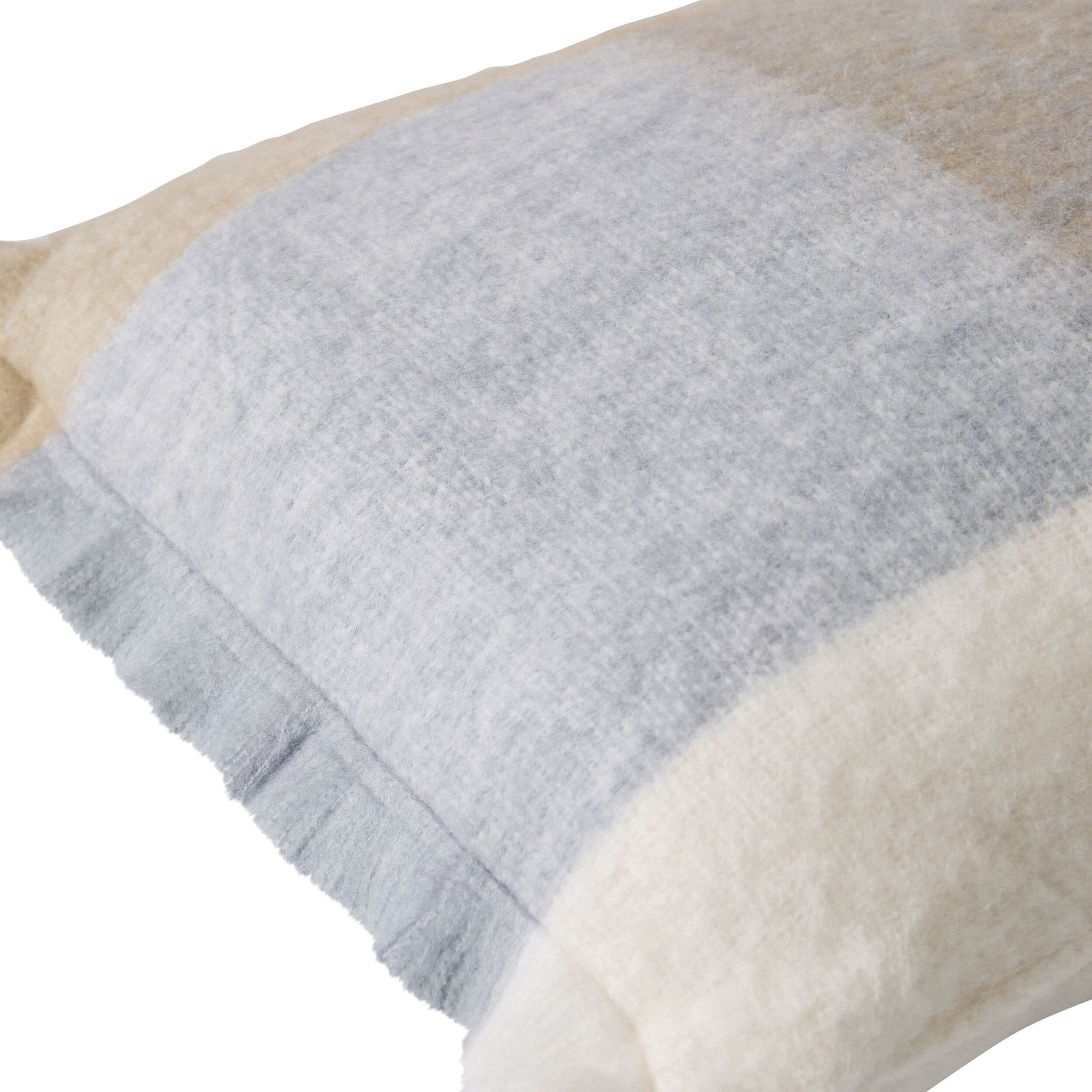 Hunter Wool Blend Cushion Sky Blue Check 40x60cm