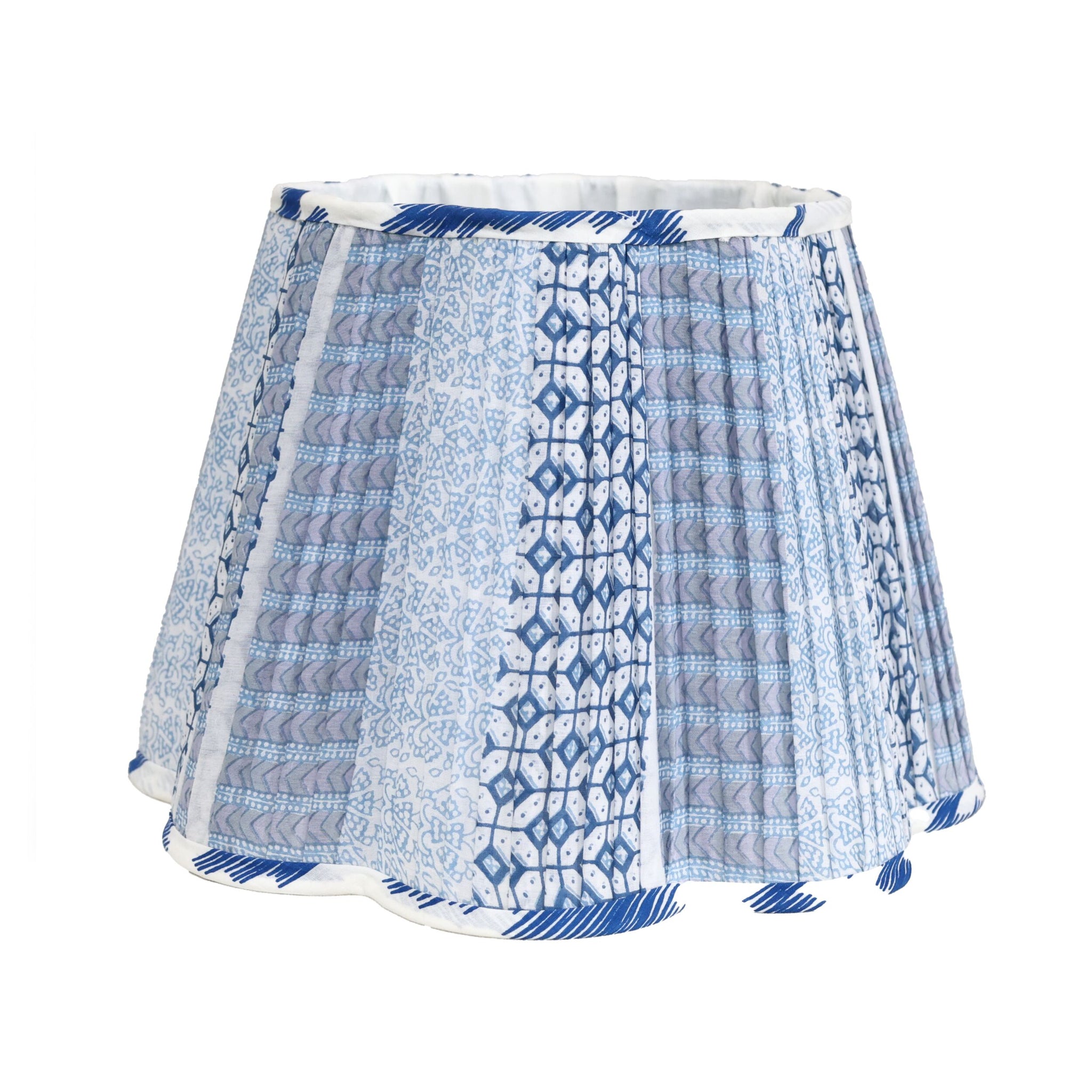 Loni Scallop Tapered Shade Denim Blue 36cm