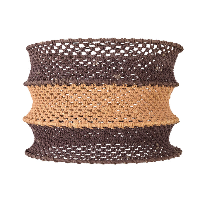 Julio Drum Cotton Rope Pendant Rust 50cm - SHADE ONLY