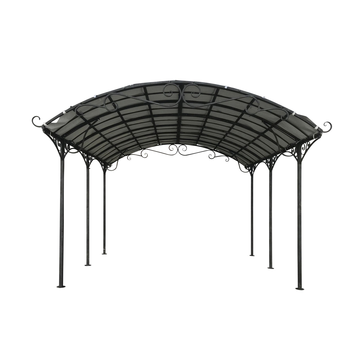 Tivoli Gazebo Antique Grey with Light Grey Canopy