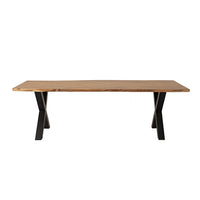 Acacia Live Edge Solid Timber Dining Table 200cm