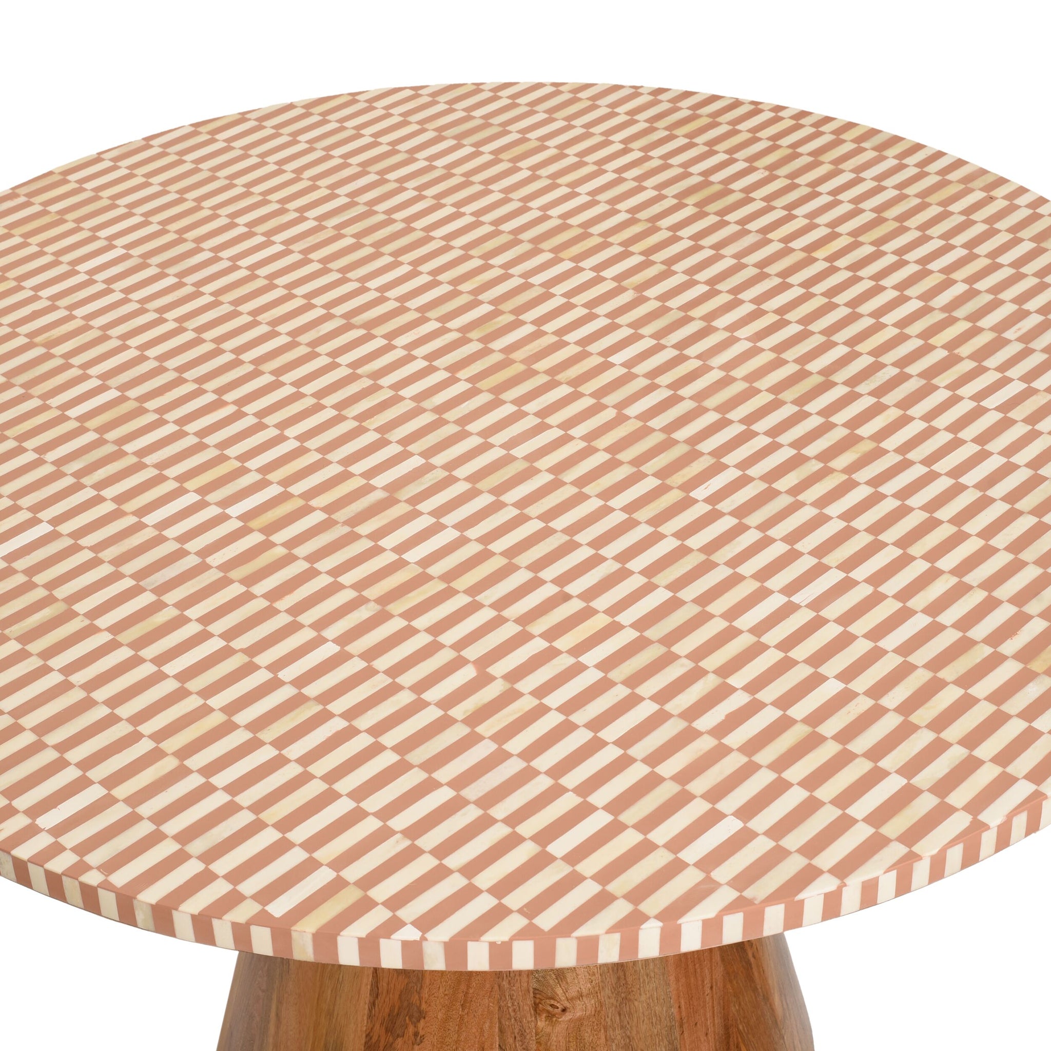 Nylah Bone Inlay Dining Table 120cm