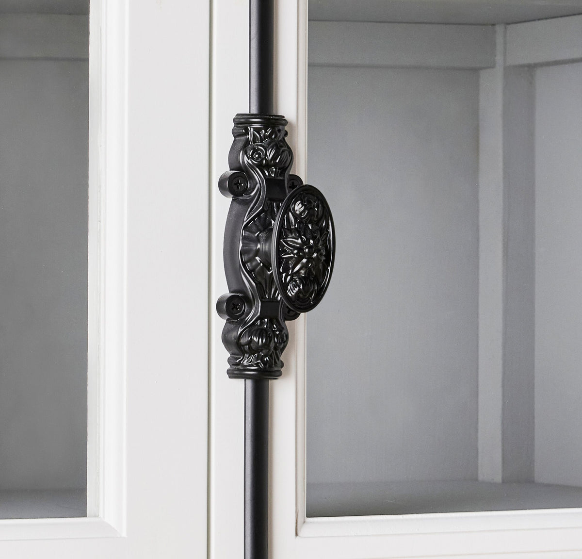 Camille 4 Door Display Cabinet White 167x240.5cm
