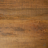 Close-up of the Fulham Side/Bedside Table reveals a wooden surface with visible grain patterns and varying shades of brown, highlighting the rich texture of mango wood.
