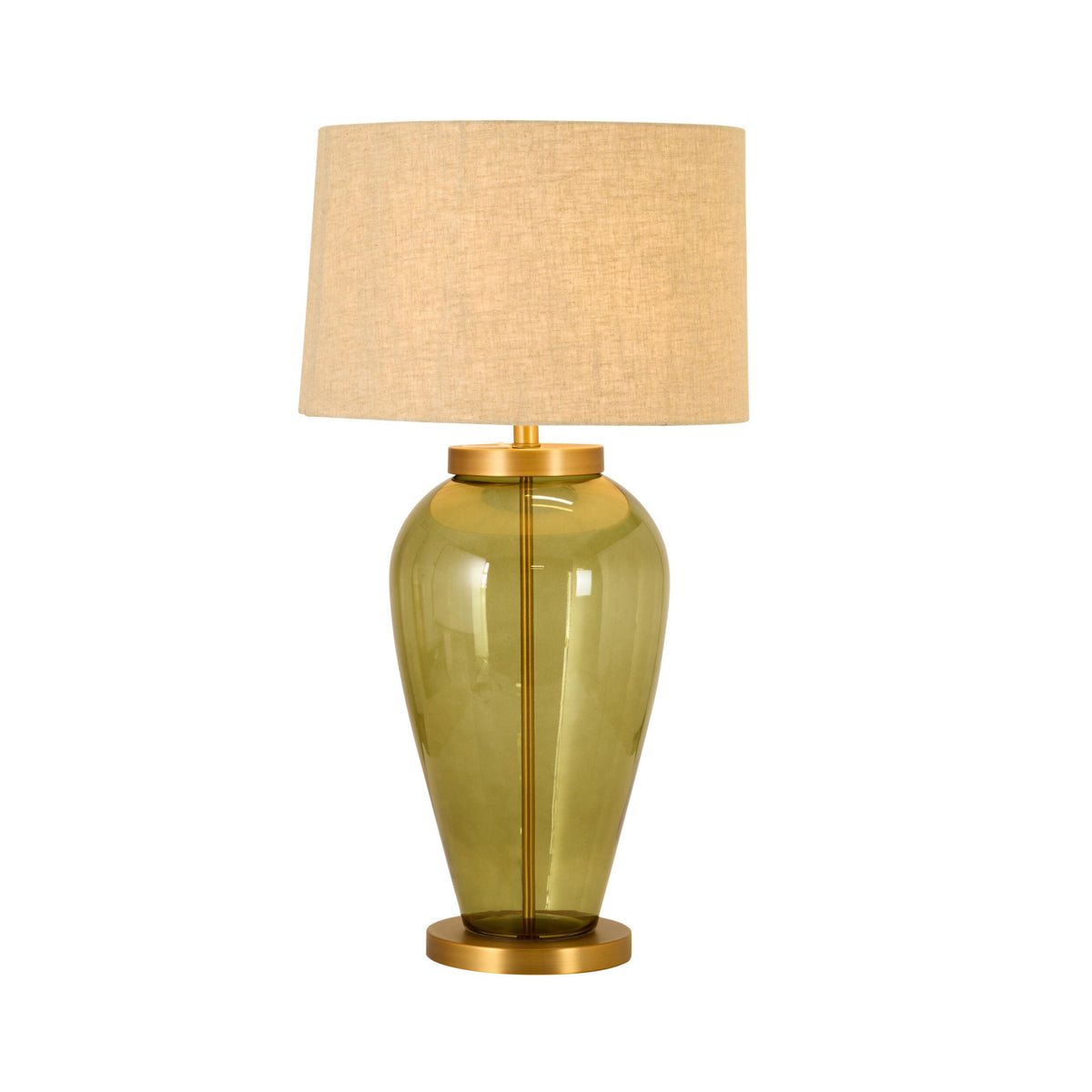 Verdant Glass Table Lamp Green 84cm